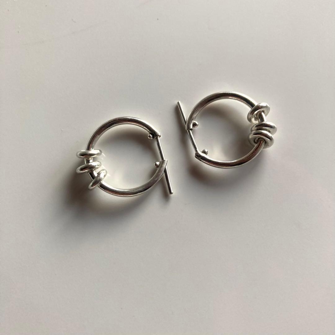 両耳　コムドット　ヤマト着用　ピアス　登坂着用　オールシルバー925 プープ