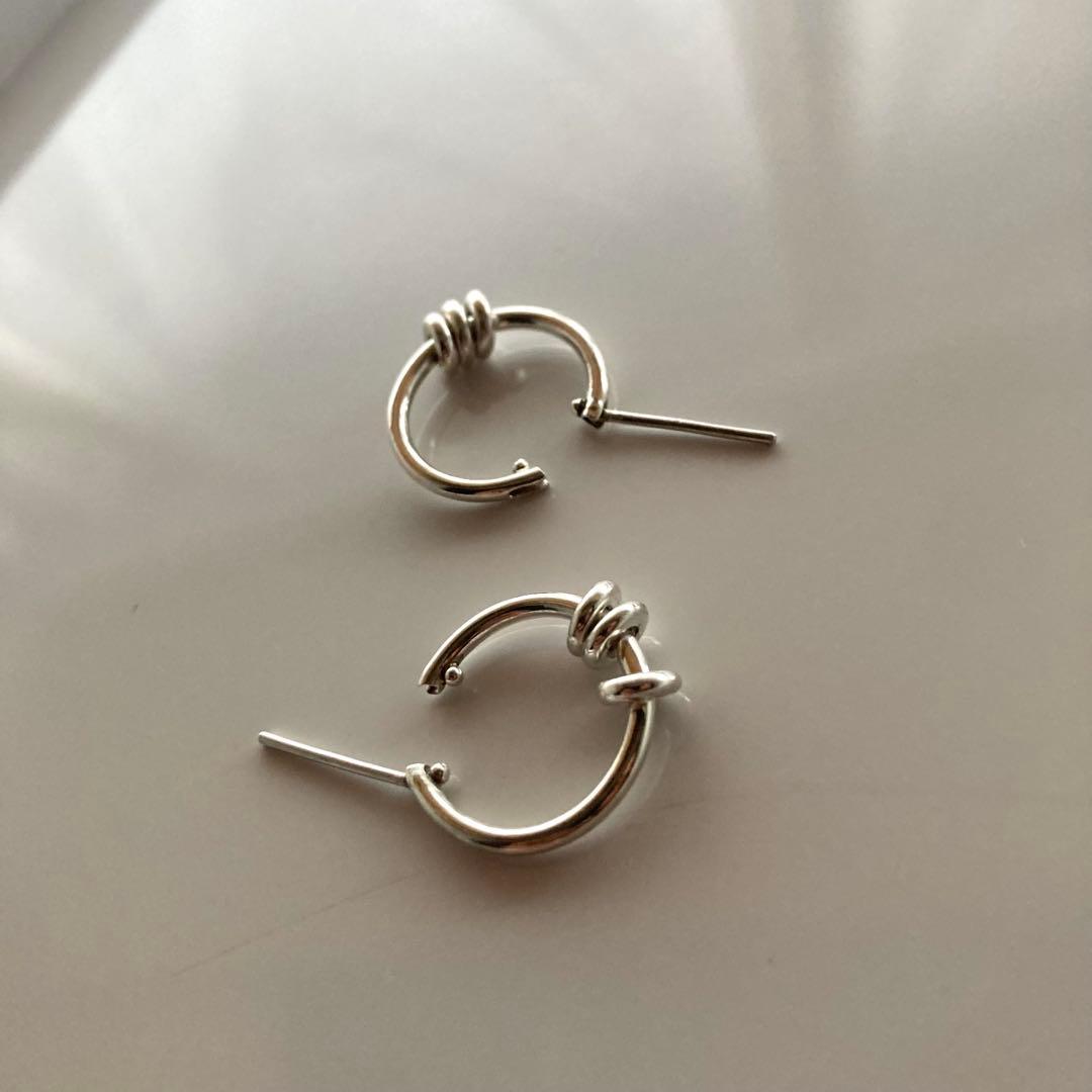 両耳　コムドット　ヤマト着用　ピアス　登坂着用　オールシルバー925 プープ