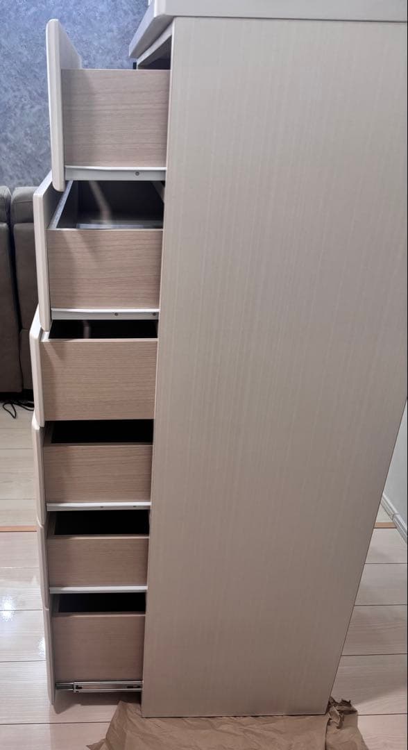 ニトリ ハイチェスト オウカ2 90HC WH