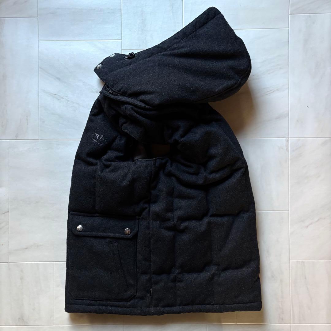 ステューシー ウールダウンベスト ジップアップ 2way Mサイズ