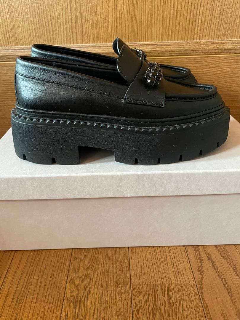 【JIMMY CHOO】Bryer 厚底ローファー　36.5