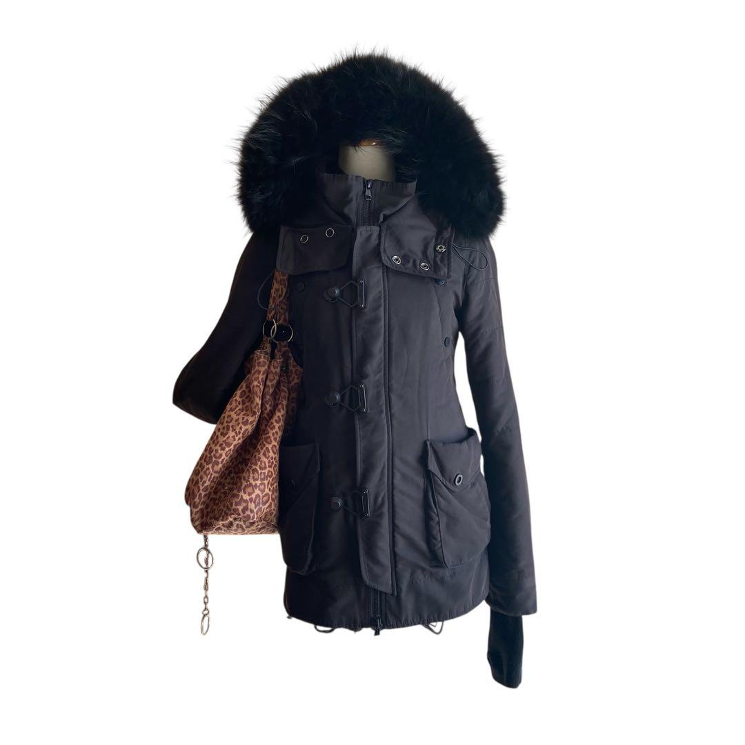 SLY N3B ファーモッズコート 平成 y2k フェアリーグランジ ダークコア