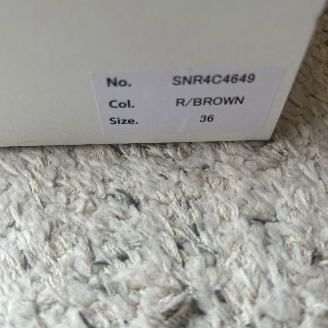 SHENERY ブラウン ポインテッドトゥ ミュール