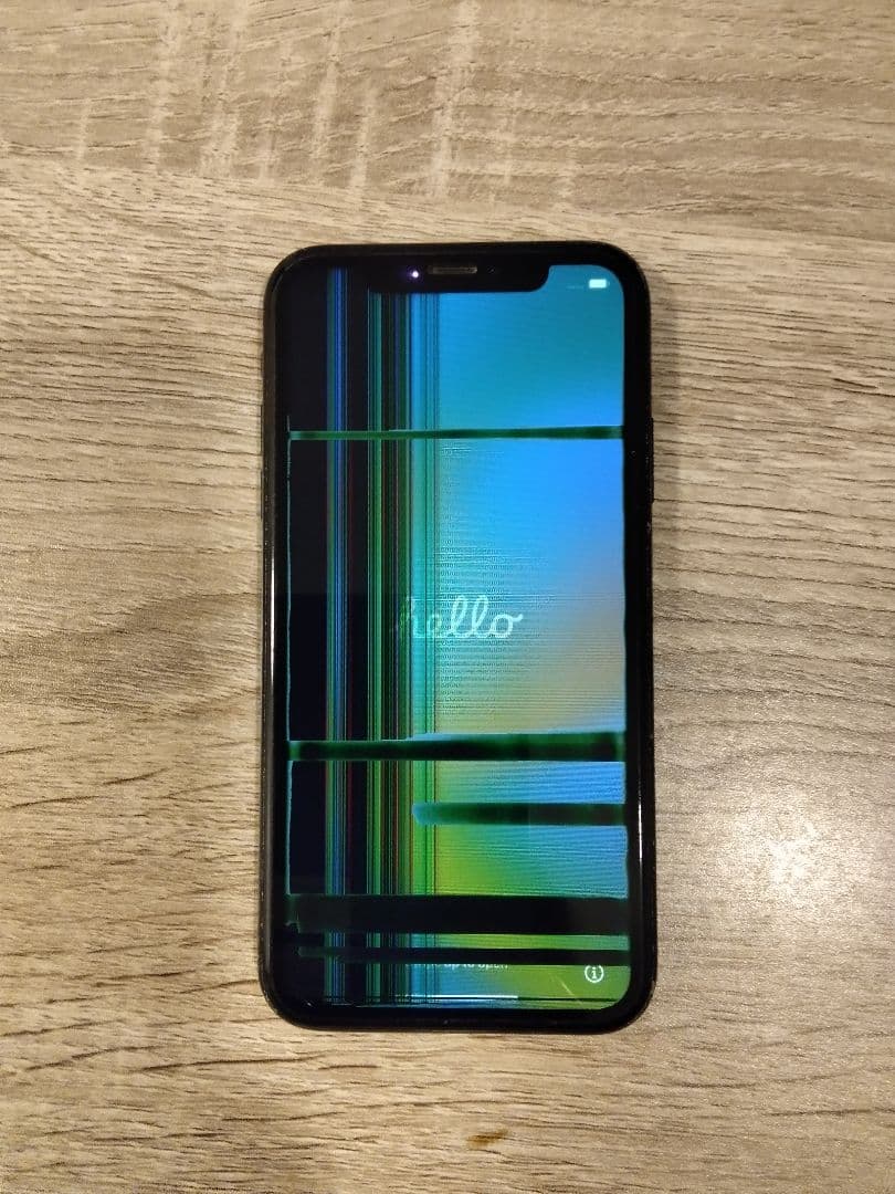 SIMフリー iPhone XR 128GB 画面故障あり ジャンク品 初期化済