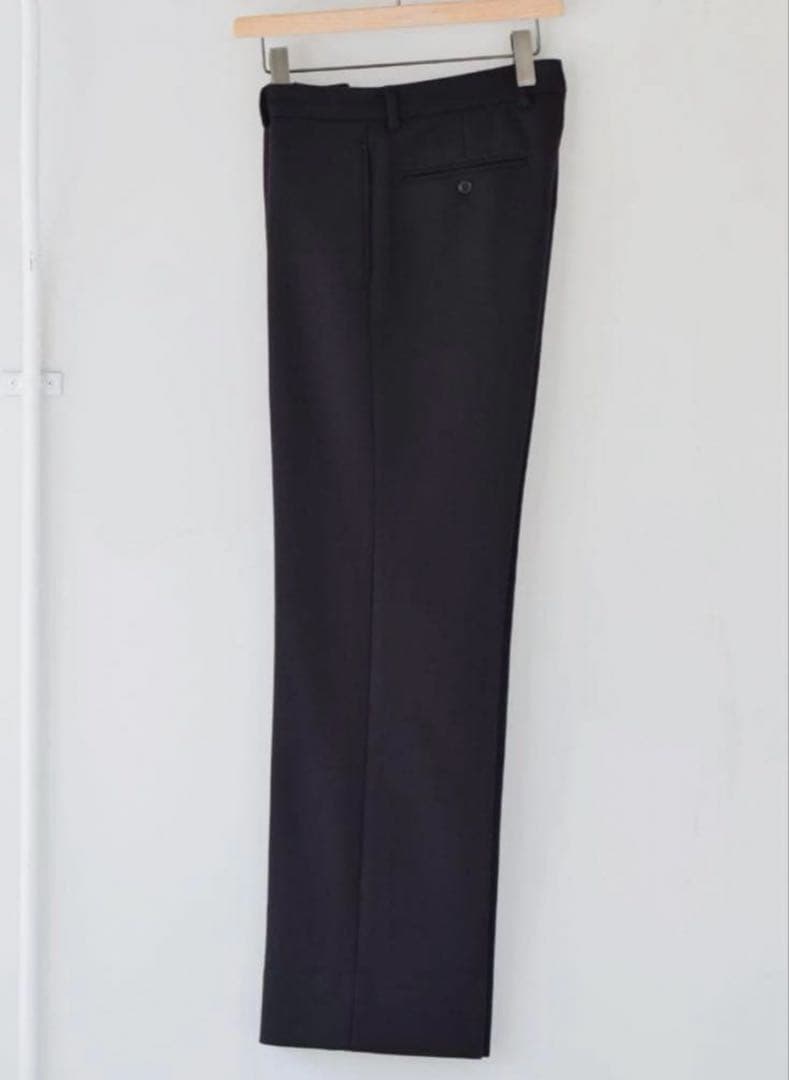 23AW COMOLI ライトメルトン パイプドステムパンツ 2