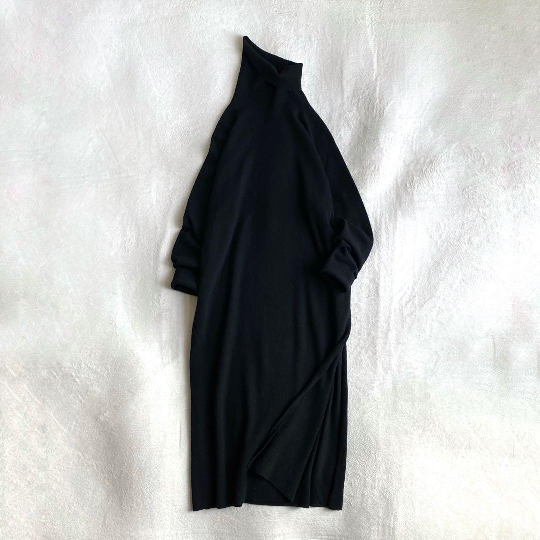 【ほぼ未使用✨】Deuxieme Classe CAPRIタートルワンピース　黒