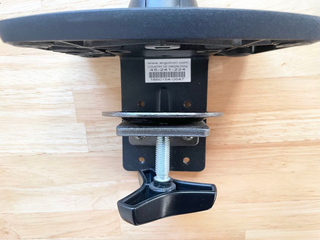 エルゴトロンLX デスクマウントアーム マットブラック