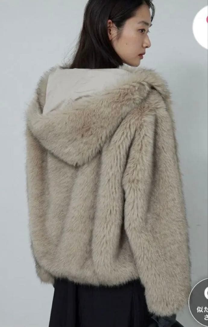 エコファーフーディーブルゾン