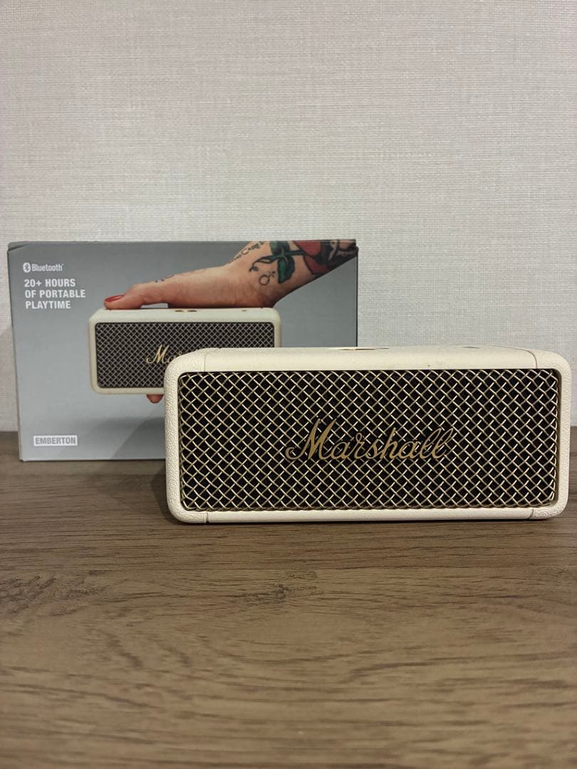 【美品】MARSHALL EMBERTON スピーカー 防水 屋外可