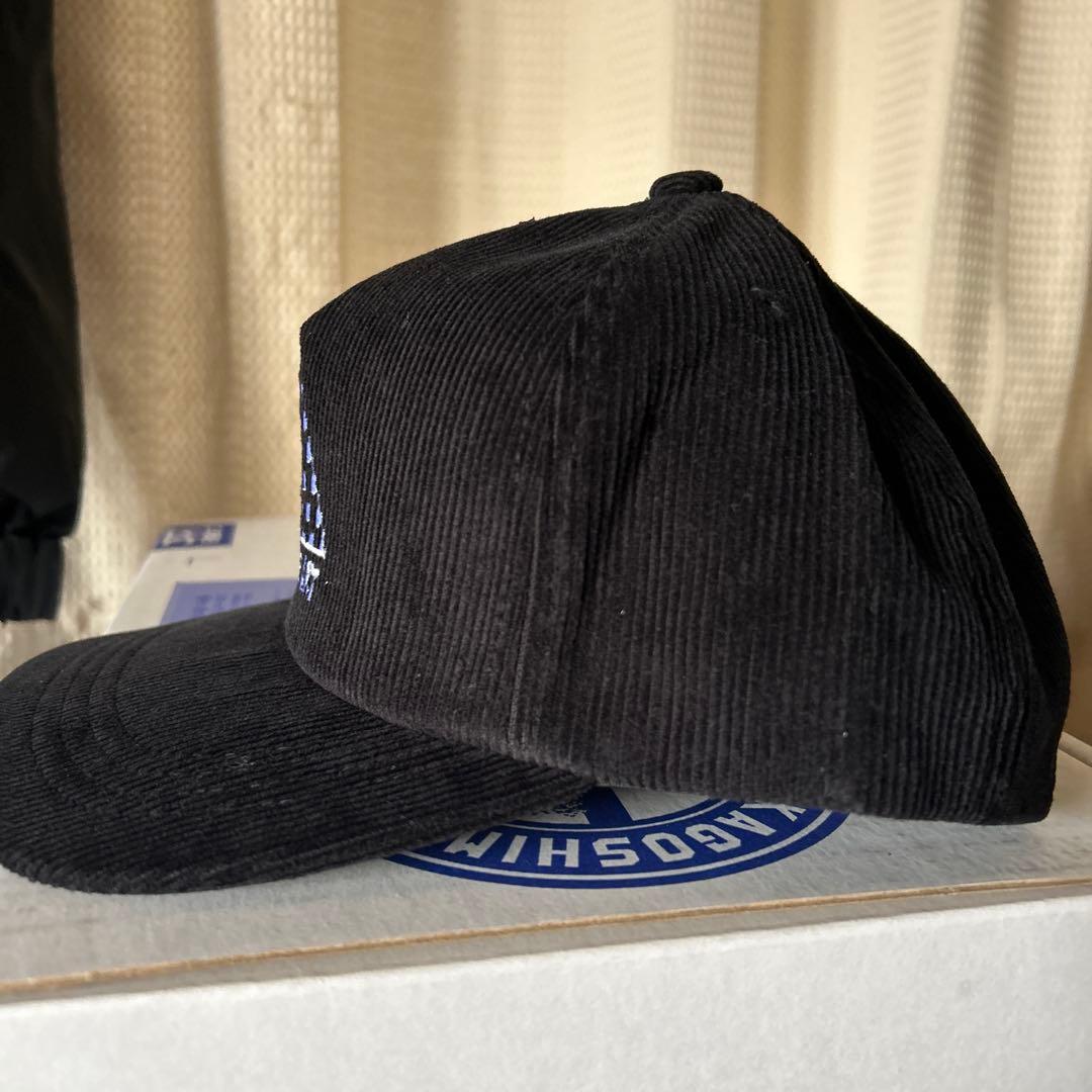 LOVE EAR ART 黒 コーデュロイ ベースボールキャップ