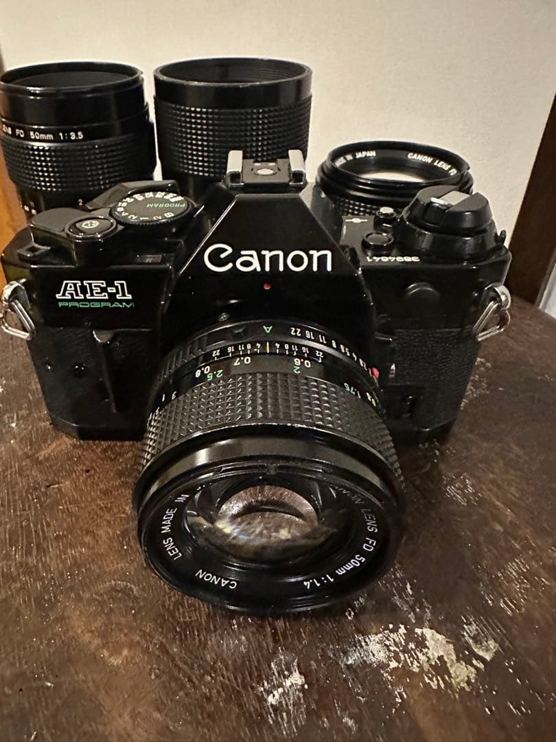 Canon AE-1 Program黒＋FD豪華レンズ4本