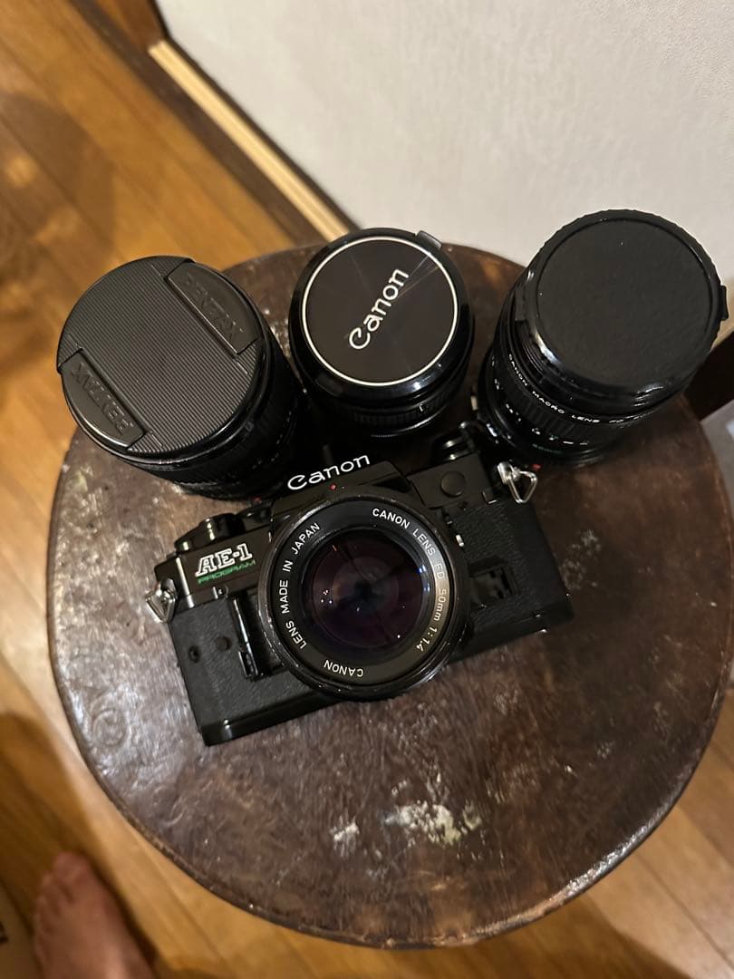 Canon AE-1 Program黒＋FD豪華レンズ4本