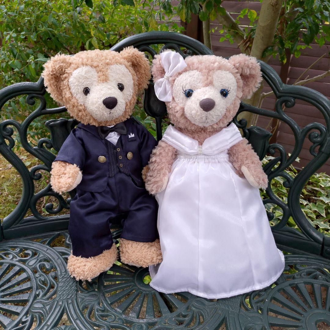 ダッフィー・シェリーメイコスチューム ウェディングセット(ネイビー)