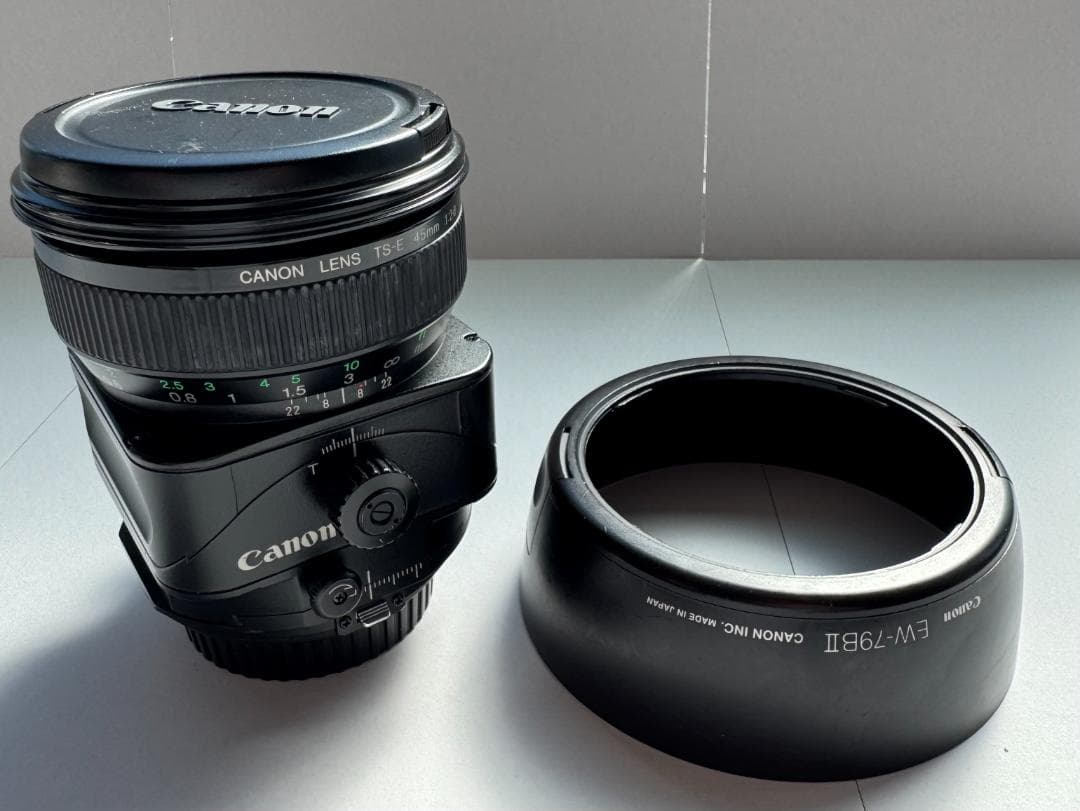 キャノン TS-E45mm F2.8　中古（ティルト・シフト軸の変更・改造済み）