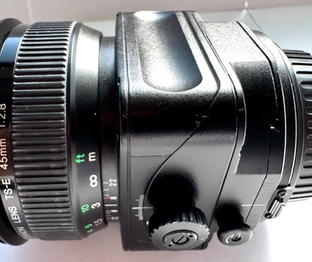 キャノン TS-E45mm F2.8　中古（ティルト・シフト軸の変更・改造済み）