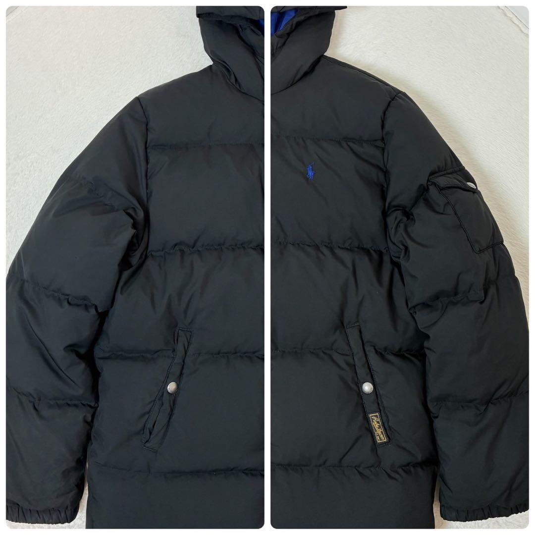 ポロラルフローレン　ダウンジャケット　ブラック　ポニーロゴ　メンズMサイズ相当