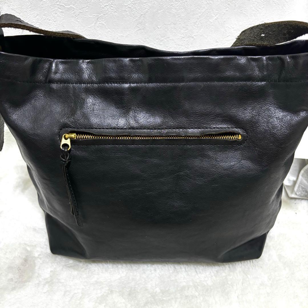 【希少】 SLOW スロウ ショルダーバッグ レザー ブラック　A4