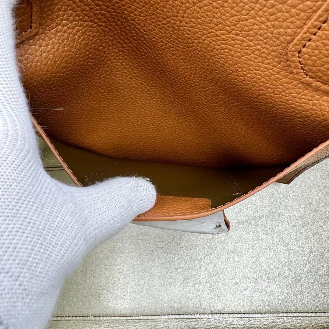 新品✨TORYBURCH トートバッグ　ブラウン　オールレザー　A4収納