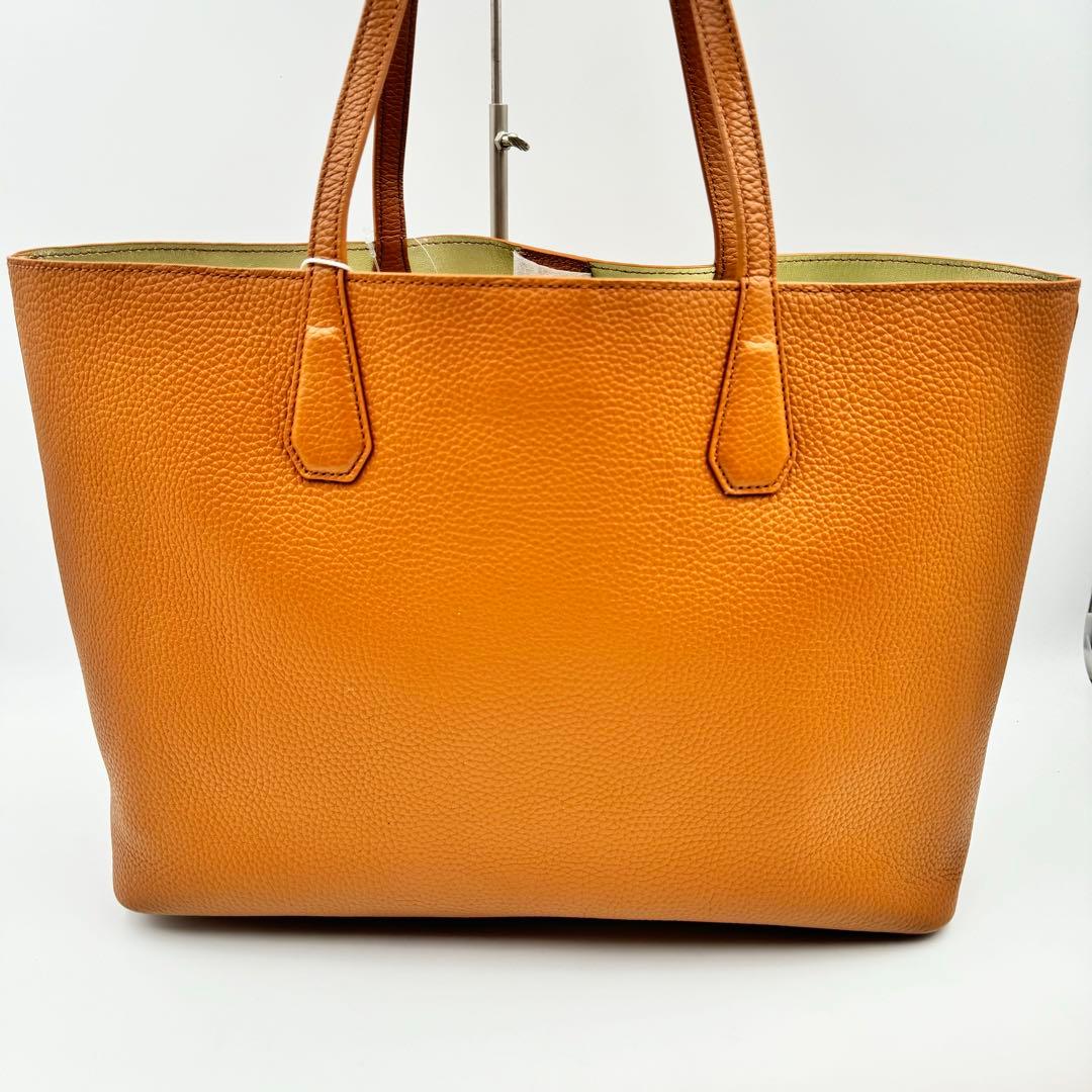 新品✨TORYBURCH トートバッグ　ブラウン　オールレザー　A4収納