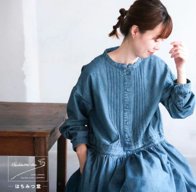 soulberry ソウルベリー　はちみつ堂のデニムワンピース M
