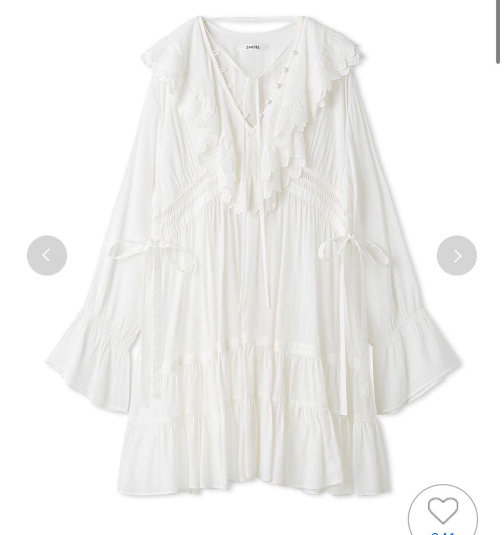 【本日限定】SNIDEL コットンライクラッフルカラーチュニック