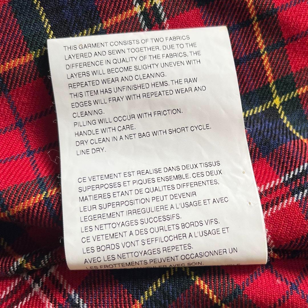 ▼希少レア✨ローブドシャンブル✨コムデギャルソン✨ニットジャケット 裏地チェック