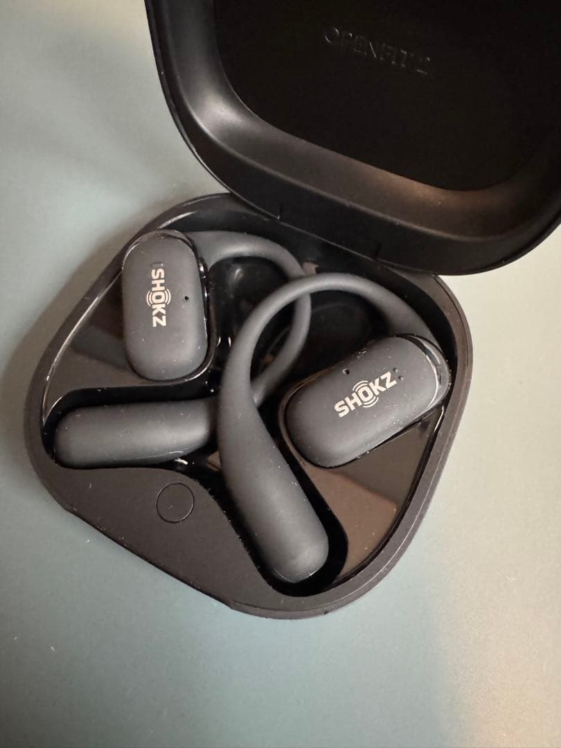 【アルコール消毒済】OpenFit2 ブラック Shockz