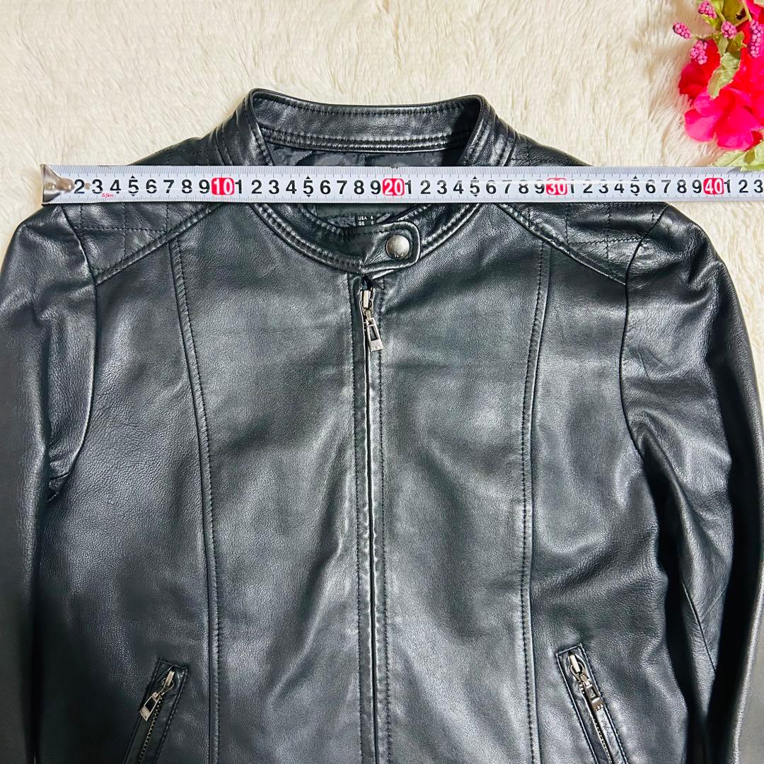 ICB シングルライダースジャケット　ラムレザー　羊革　ブラック　Mサイズ