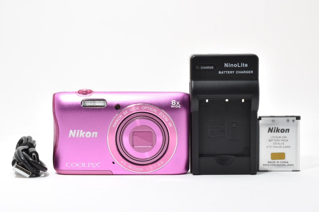 ニコン　Nikon COOLPIX S3700 ピンク　コンパクトデジタルカメラ