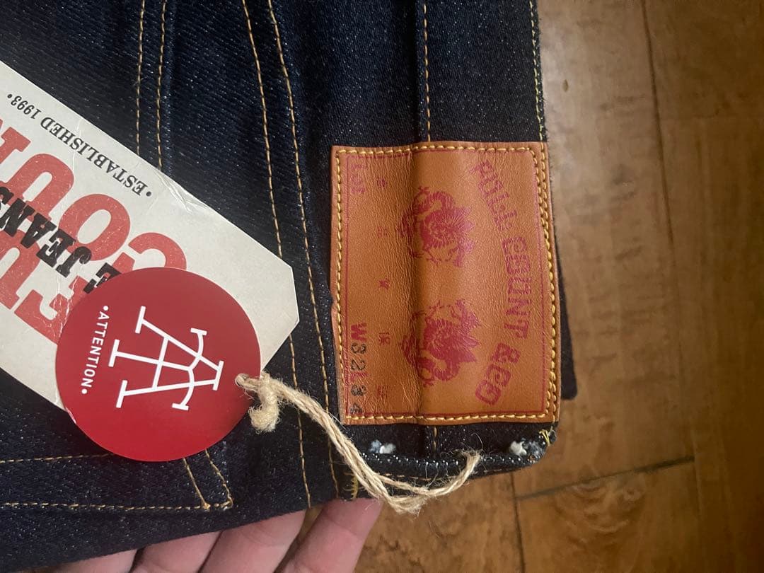 フルカウント　FULLCOUNT21オンス極厚ストレートデニム W32