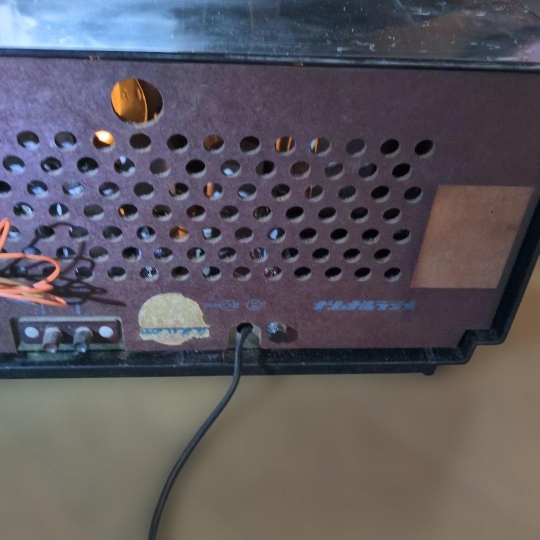 昭和レトロ　 NATIONAL 真空管ラジオ 稼働品