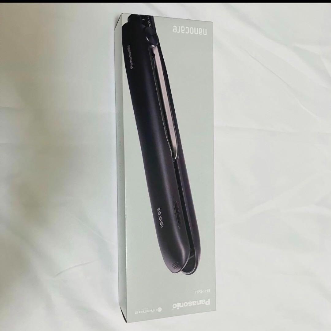 パナソニック ヘアーアイロン ストレート用 ナノケア 黒 EH-HS9J-K
