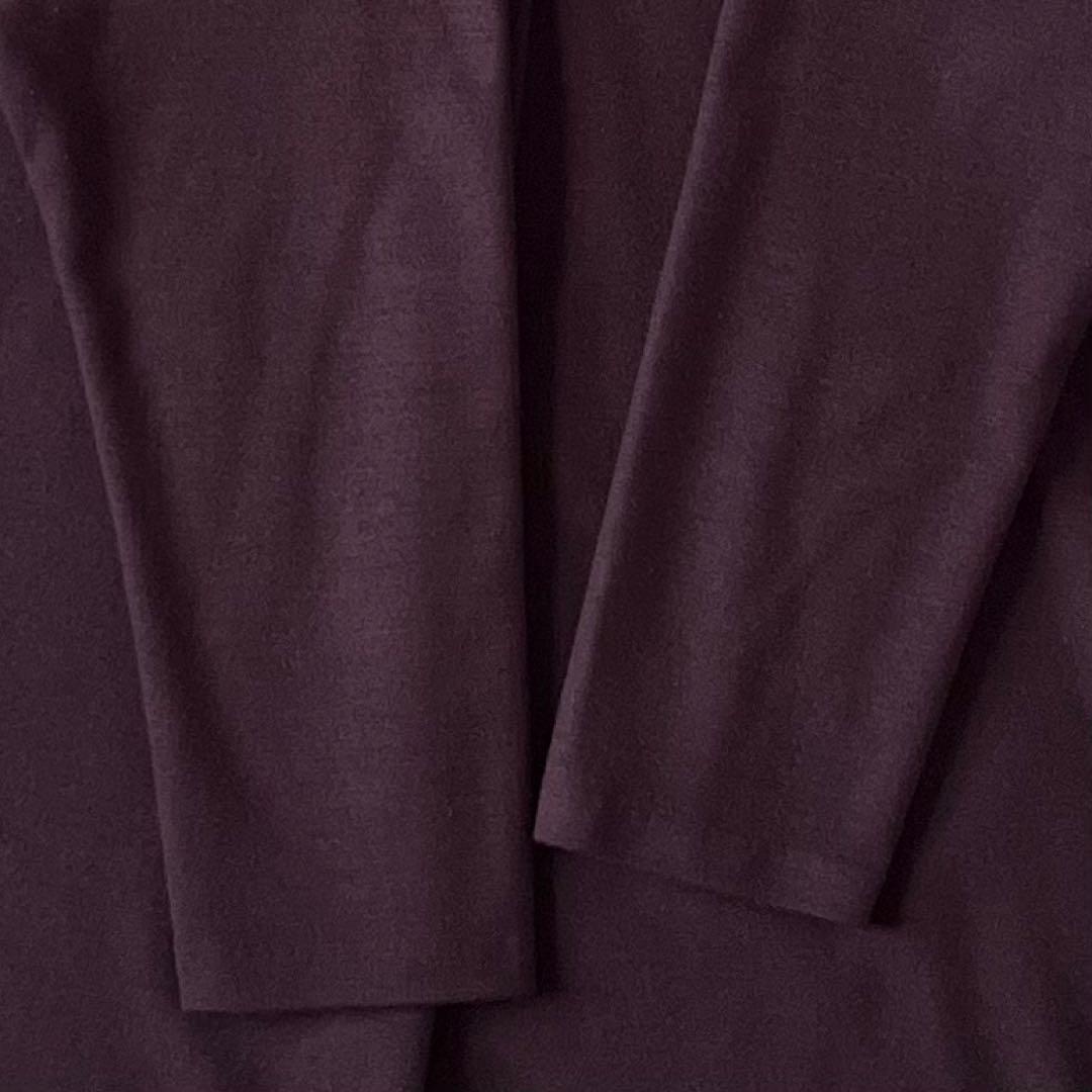 美品♪セオリーリュクス ウールVネックワンピース 38 バーガンディ 日本製