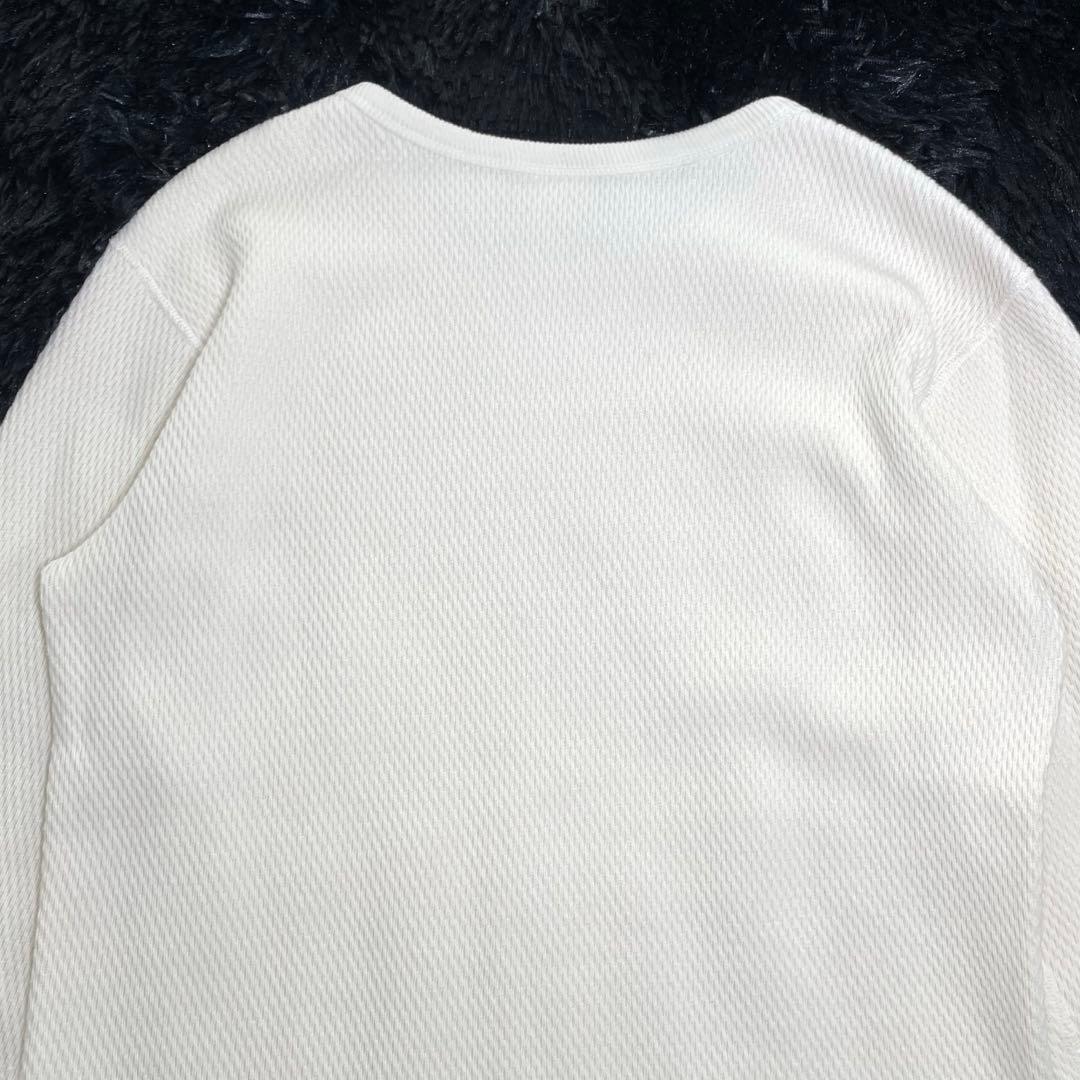 【美品】ザリアルマッコイズ　ミリタリーサーマルシャツ・ハニカム地・L・コットン