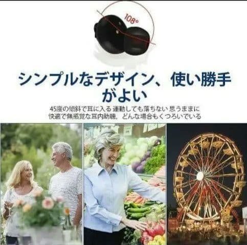 集音器 耳あな式 充電式 １ヶ月1回充電 音質の良さにこだわったモデル 難聴対策
