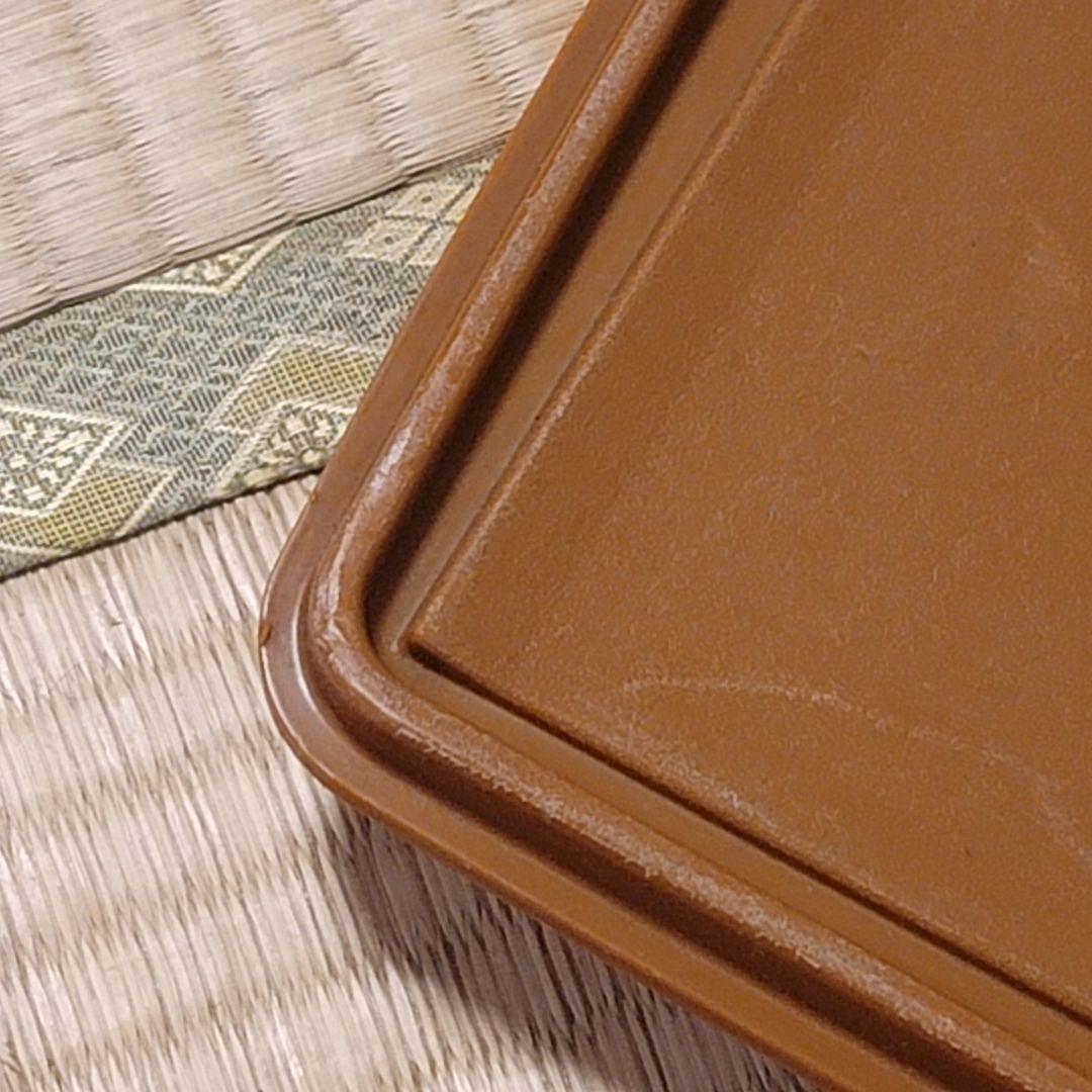 タッパーウェア　ブラウン プラスチック 衣装ケース 4個セット 収納ボックス