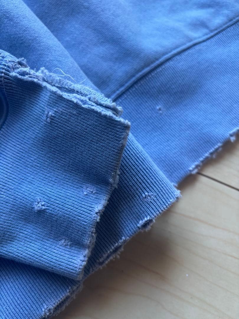 週末値下げ！ANCELLM DYED DAMAGE SWEAT SHIRT