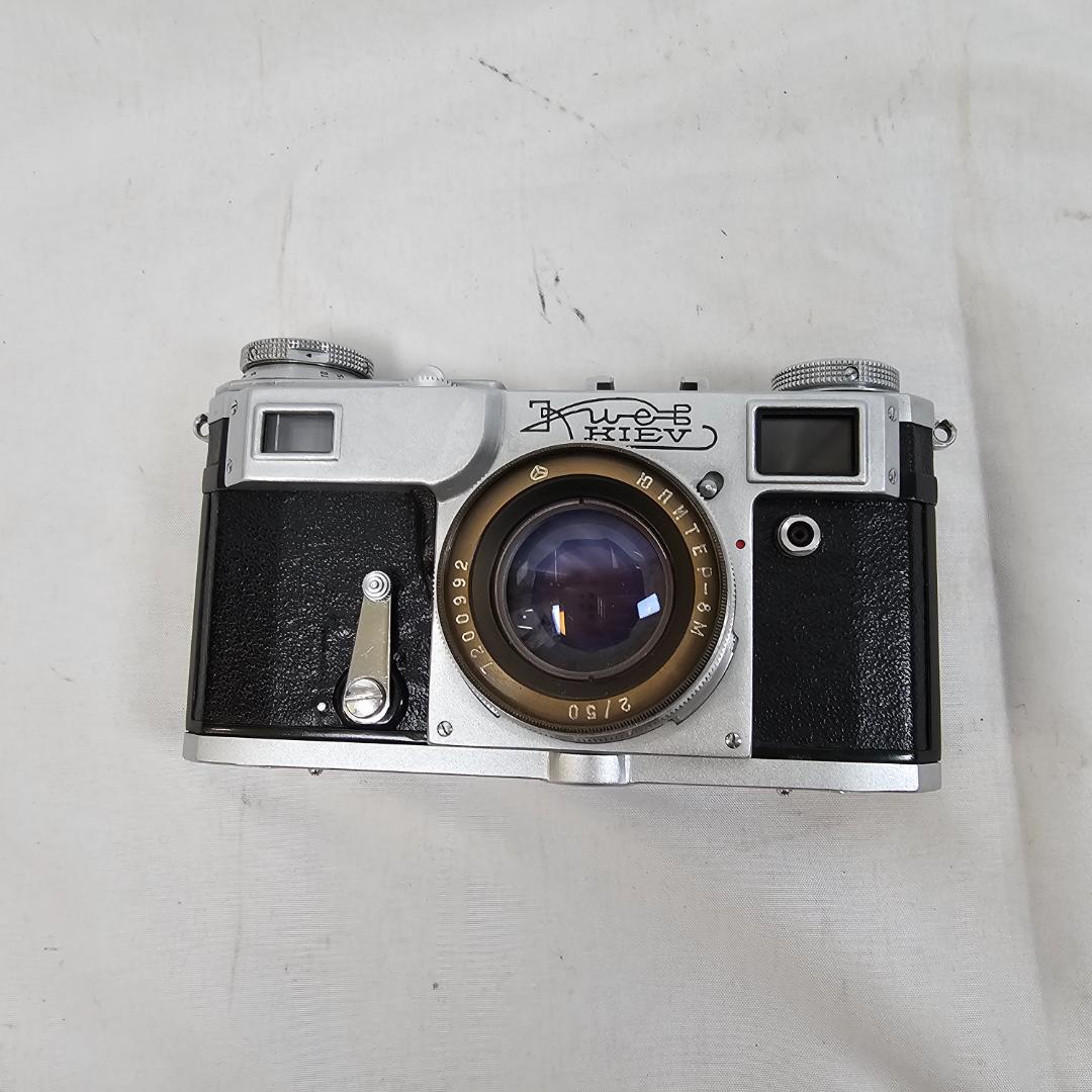 【ビンテージ】Kiev(キエフ) フィルムカメラ 50mm f/2 レンズ付き