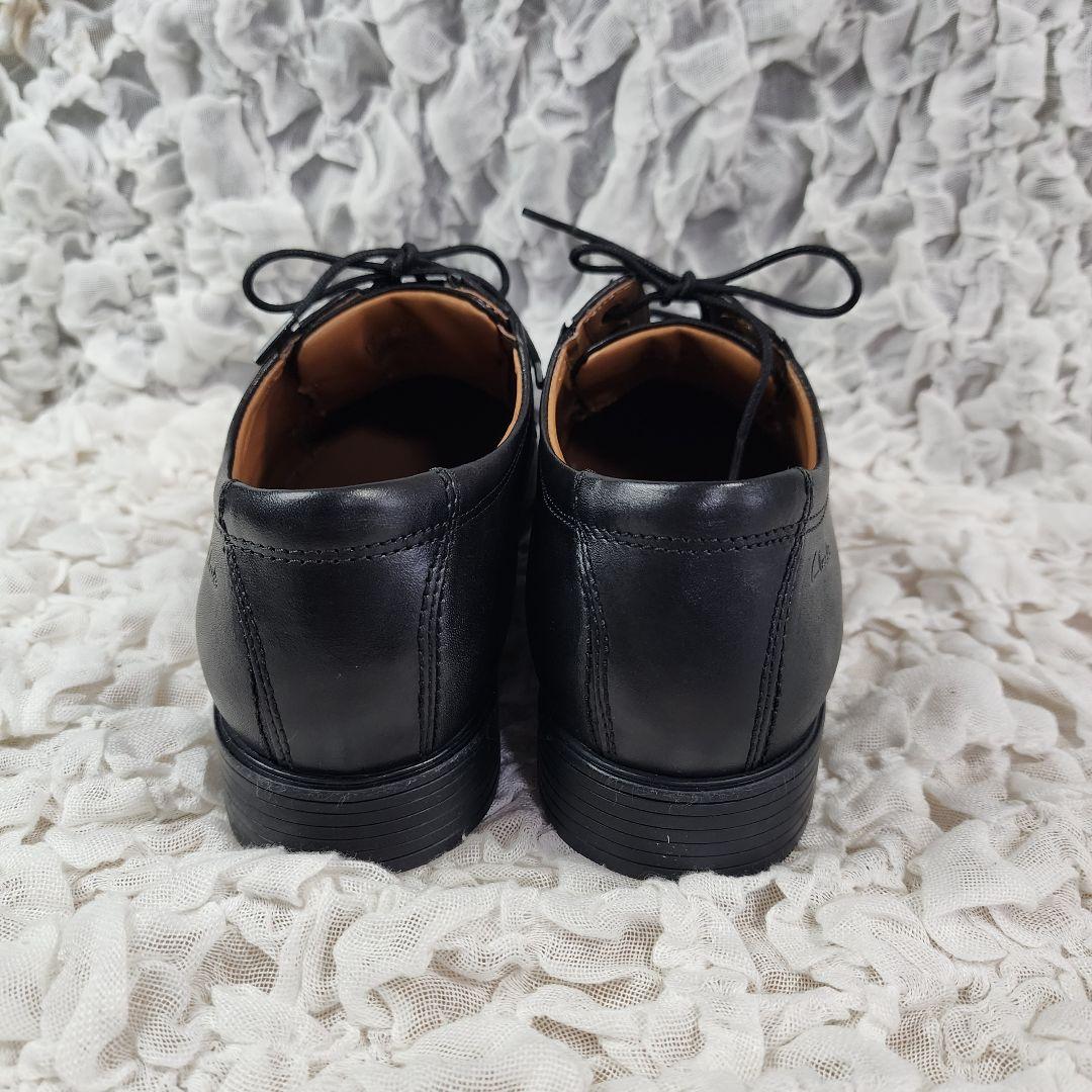 未使用 クラークス スクエアトゥ ビジネス レザー シューズ