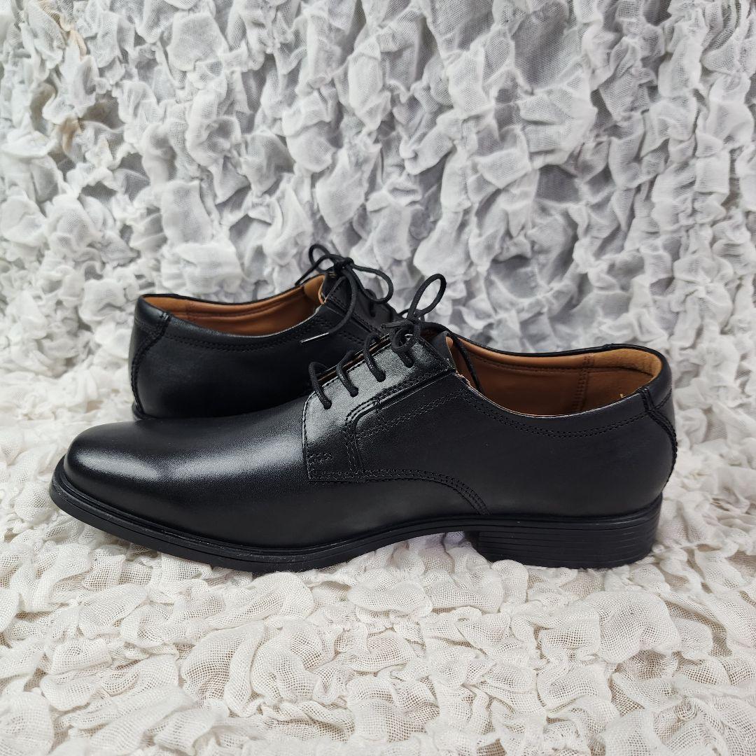 未使用 クラークス スクエアトゥ ビジネス レザー シューズ