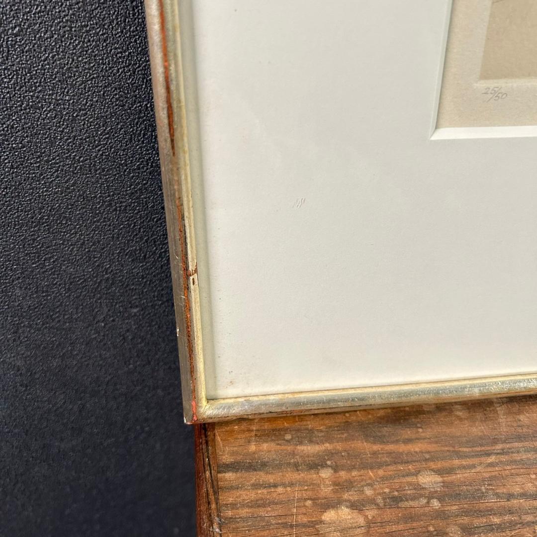 山本六三「女友達III」エッチング 銅版画 直筆サイン 1979年 限定50部