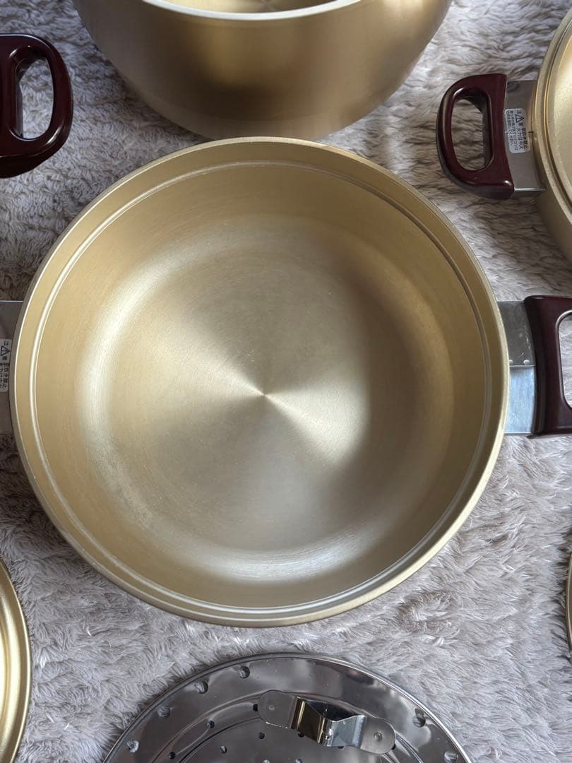 マル球産業　鍋セット　ゴールドシリーズ　ＩＨ対応