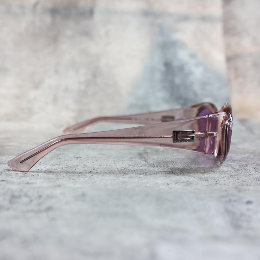 GUCCI グッチ ピンク サングラス パープルレンズ ケース付き