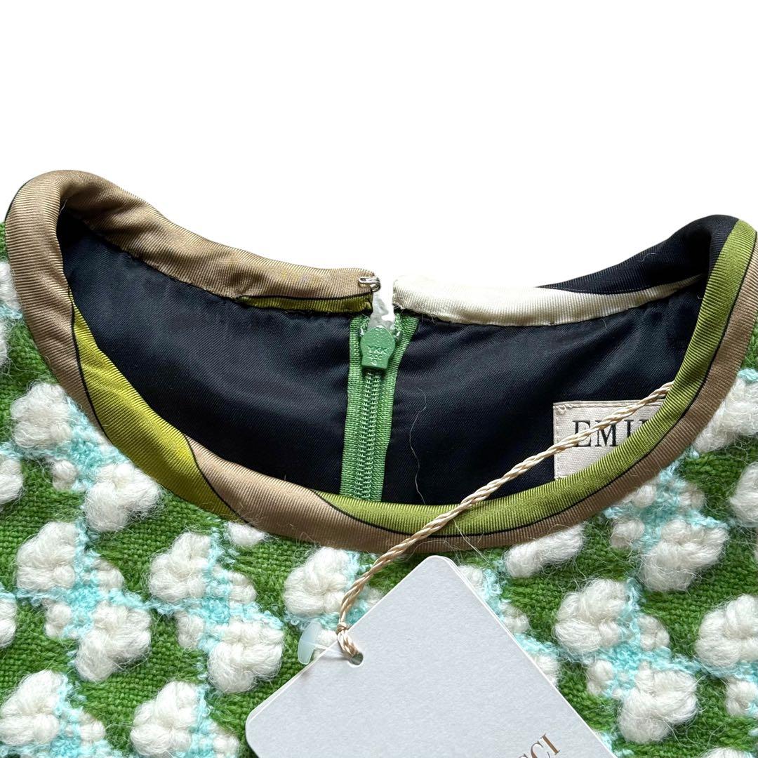 現行【新品未使用】エミリオプッチ ブークレツイード アルパカ ワンピース ドレス