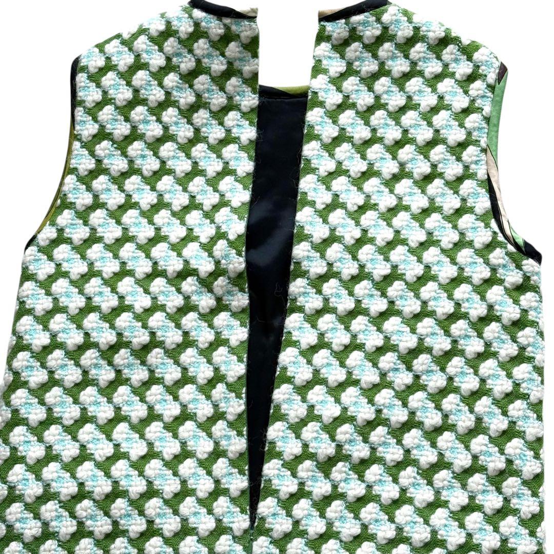 現行【新品未使用】エミリオプッチ ブークレツイード アルパカ ワンピース ドレス