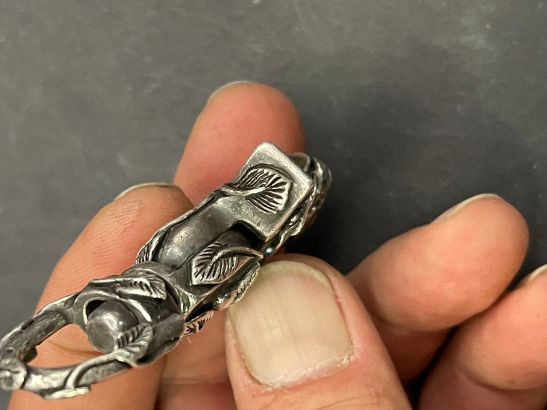 Ugo Cacciatori シルバー925製　キーキーパー　回転式　ナスカン