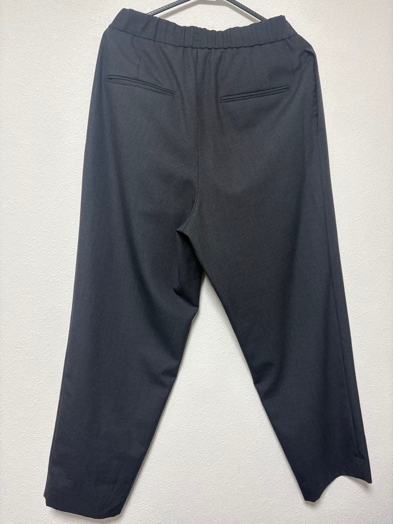 【極美品】ATON エイトン ウール イージーパンツ スラックス 濃紺 サイズ2