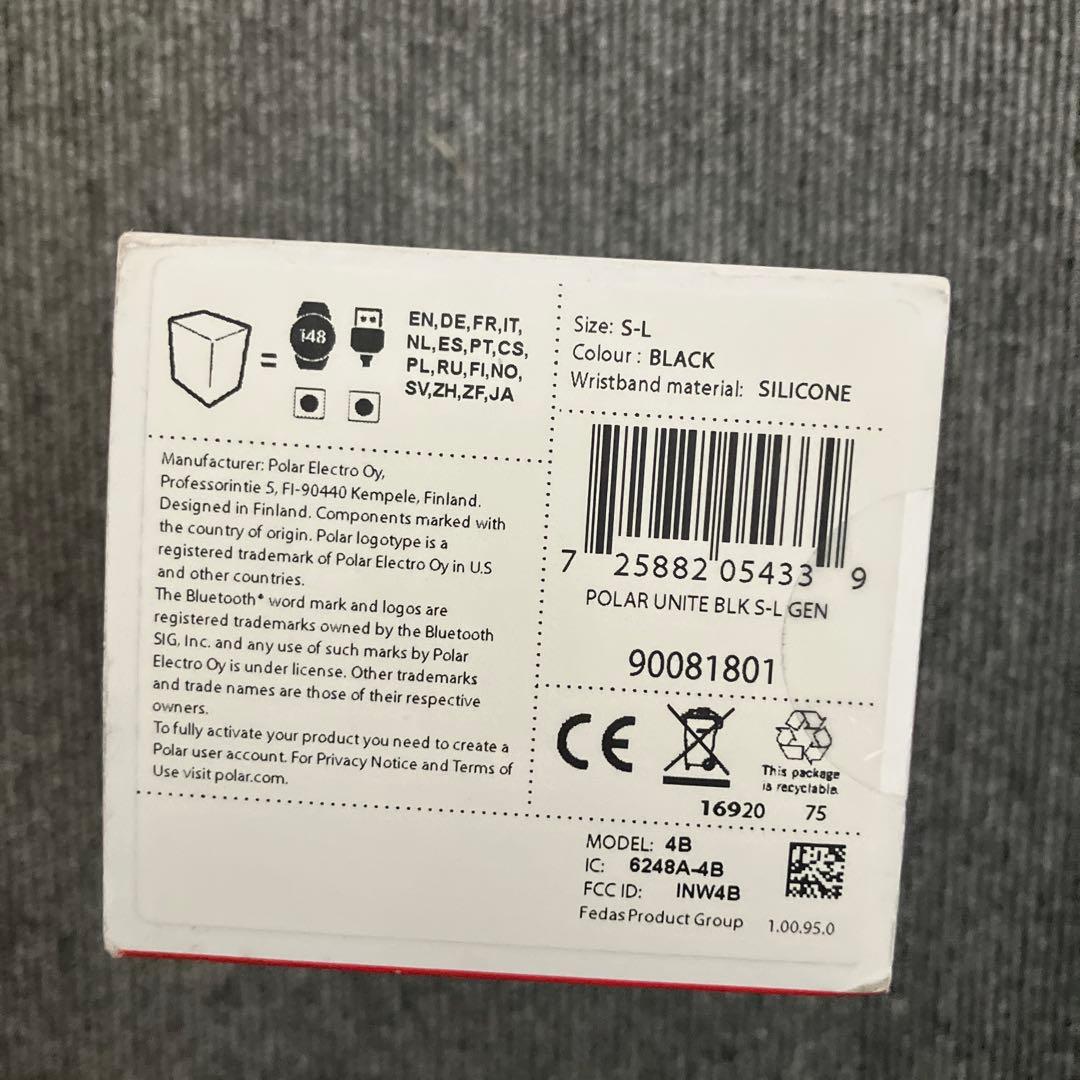 ポラール GPSフィットネスウォッチ UNITE-BK ブラック