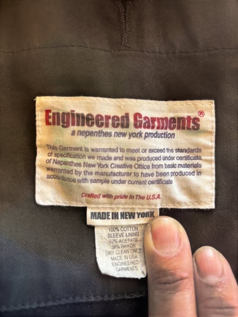 定番！　エンジニアド・ガーメンツ　ネイビージャケット Mサイズ