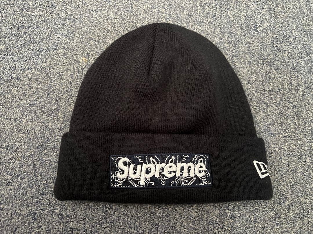 帽子 SUPREME 2019AW Bandana Box Logo Navy